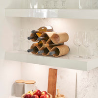 10 Bottle Countertop Wine Rack