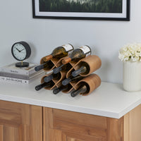 10 Bottle Countertop Wine Rack