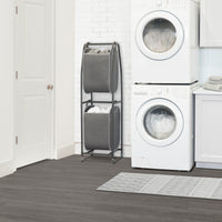 2-Tier Rolling Vertical Laundry Sorter