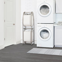 2-Tier Rolling Vertical Laundry Sorter