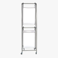 2-Tier Rolling Vertical Laundry Sorter