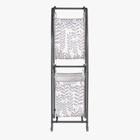2-Tier Rolling Vertical Laundry Sorter