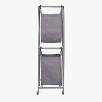 2-Tier Rolling Vertical Laundry Sorter