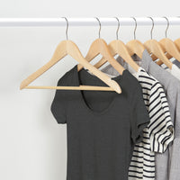 Set of 30 | Wood Contoured Suit Hanger