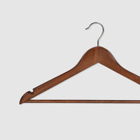 Set of 30 | Wood Contoured Suit Hanger