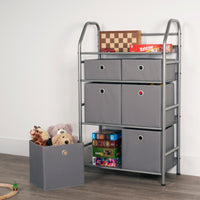 4-Tier Metal Home Storage Organizer with Bins