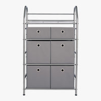 4-Tier Metal Home Storage Organizer with Bins