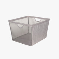 Set of 4 | Large Storage Bin with Mesh Front