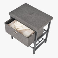 Single Seat Storage Bench with Drawer