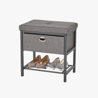 Single Seat Storage Bench with Drawer