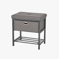 Single Seat Storage Bench with Drawer