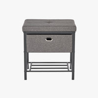 Single Seat Storage Bench with Drawer