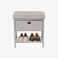 Single Seat Storage Bench with Drawer