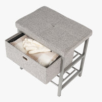 Single Seat Storage Bench with Drawer