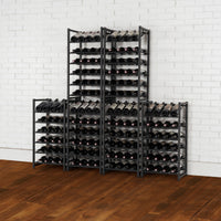 24-Bottle Stacking Metal Wine Rack