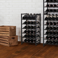 24-Bottle Stacking Metal Wine Rack