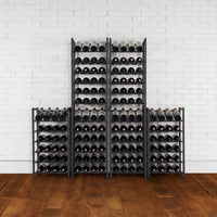 24-Bottle Stacking Metal Wine Rack