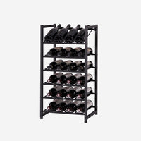 24-Bottle Stacking Metal Wine Rack