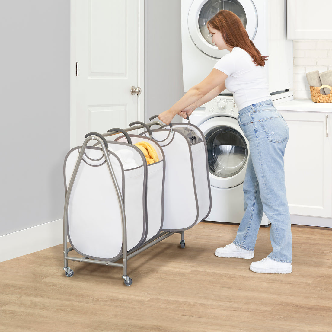 Easy Access Triple Laundry Sorter