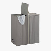 Portable Double Laundry Sorter with Lid