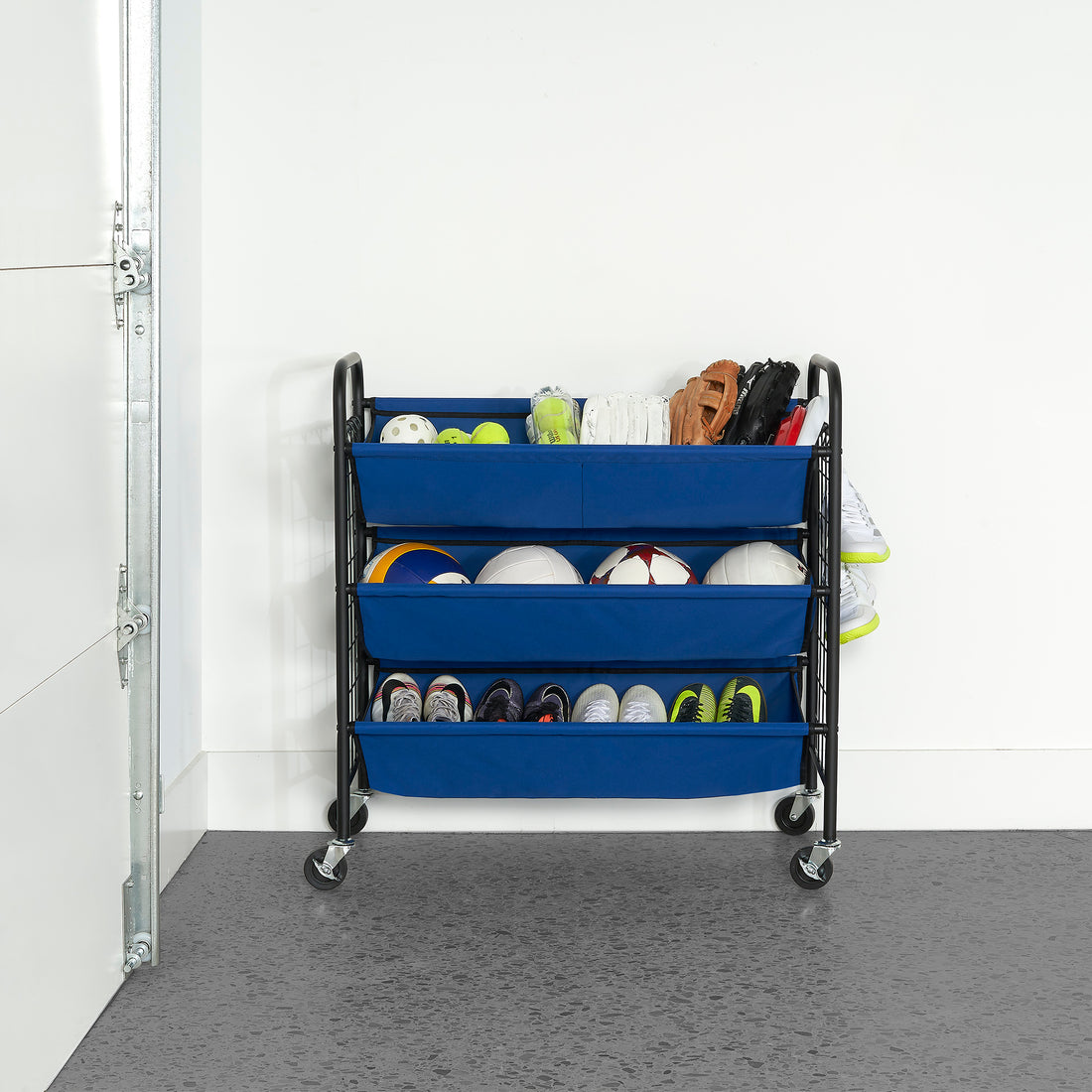 3-Tier Garage Organizer with Casters