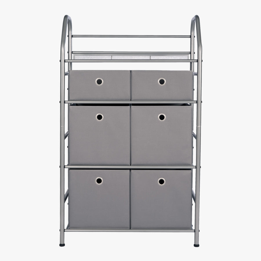 4-Tier Metal Home Storage Organizer with Bins