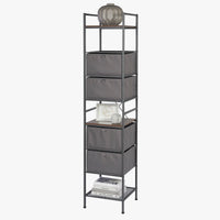 4-Tier Stackable Closet Tower with Drawers