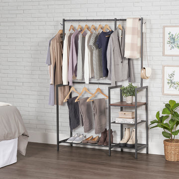 Freestanding Closet Organizer with Shelves