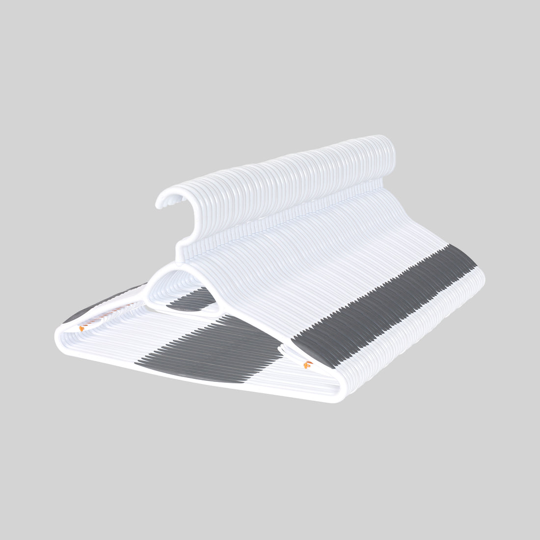 neatfreak! 10-Pack Plastic Non-slip Grip Clothing Hanger (Gray) in